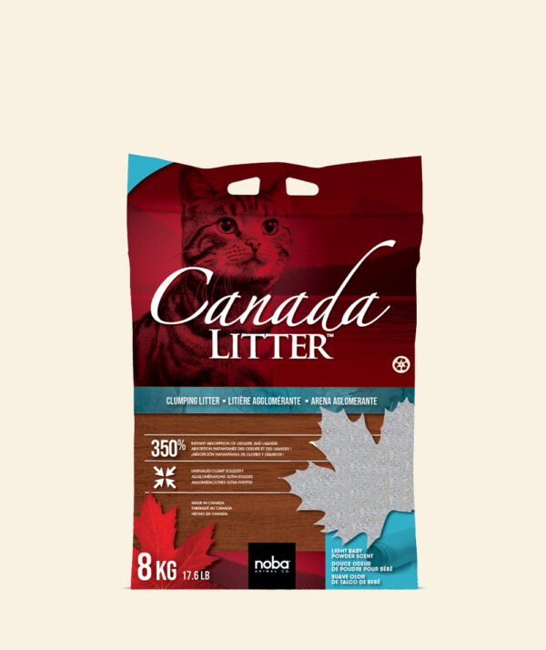 CANADA LITTER 8KG AGLOMERANTE - Perfume Talco de Bebé