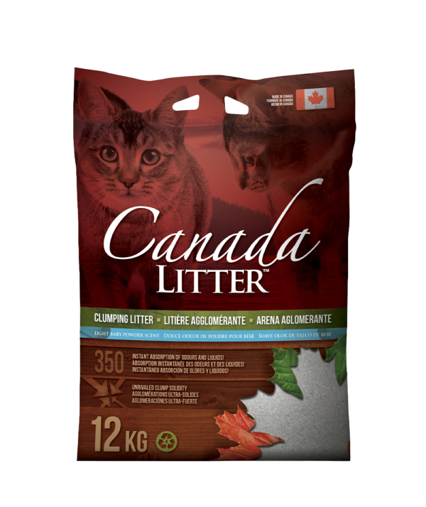 CANADA LITTER 12KG AGLOMERANTE - Perfume Talco de Bebé