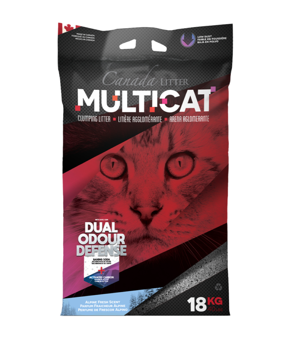 CANADA LITTER MULTICAT 18 KG AGLOMERANTE Perfume Alpino - Doble Defensa Antiolores